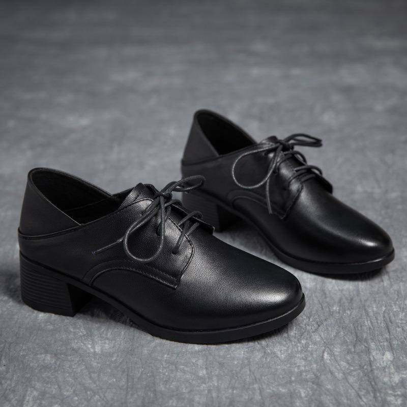 Spring new deep-mouth lace-up women s single shoes thick high-heeled non-slip mother shoes simple leather work shoes 39 чорний
Spring new deep-mouth lace-up women s single shoes thick high-heeled non-slip mother shoes simple leather work shoes 39 чорний