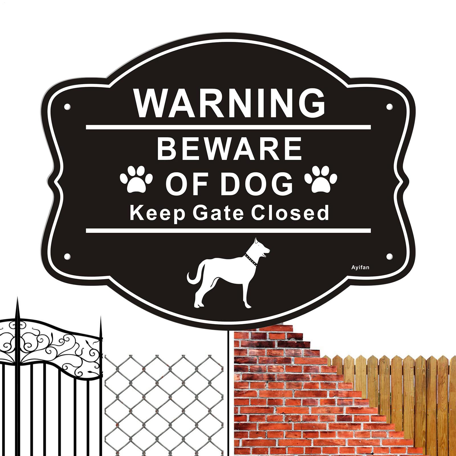 Caution Dog Warning Sign 10x8 Inch Aluminum Metal Anti-Rust Fence Dog Signs Gardening Supplies For Yard Patio Lawn Outside China Mainland
Caution Dog Warning Sign 10x8 Inch Aluminum Metal Anti-Rust Fence Dog Signs Gardening Supplies For Yard Patio Lawn Outside China Mainland