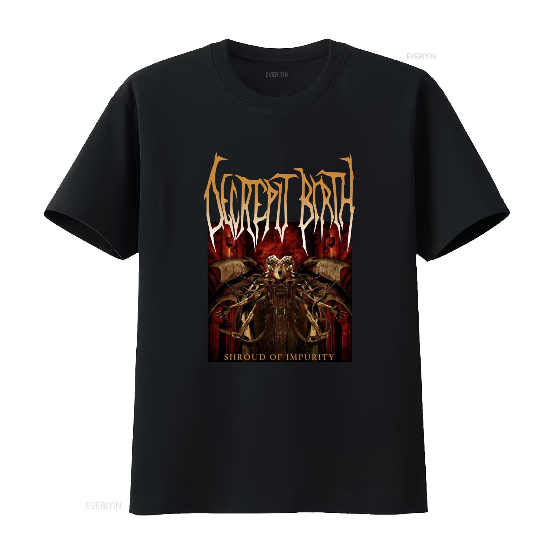 Decrepit Birth Shroud Of Impurity T Shirt for Men Medium Size Heavy Metal Band Design vintage Washed Versatile Stylish homme 4XL
Decrepit Birth Shroud Of Impurity T Shirt for Men Medium Size Heavy Metal Band Design vintage Washed Versatile Stylish homme 4XL