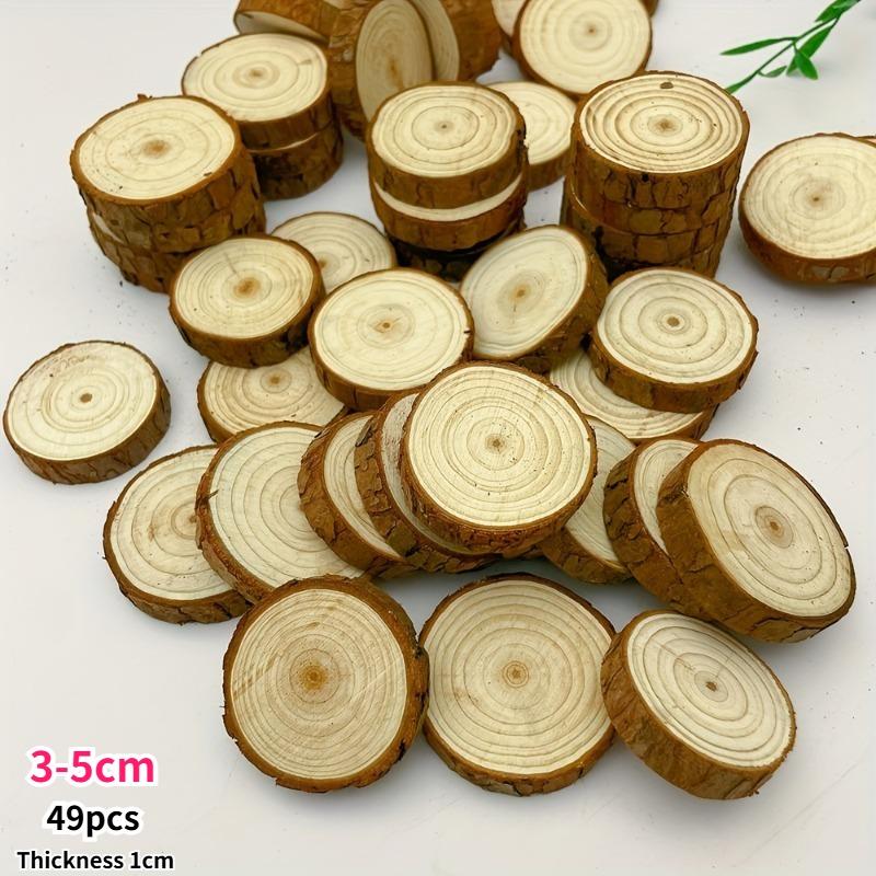 49/99pcs Natural Round Wood Slices Handmade Wooden Kit for Weddings Family Party Christmas Decorations Creative Craft Materials 1CM
49/99pcs Natural Round Wood Slices Handmade Wooden Kit for Weddings Family Party Christmas Decorations Creative Craft Materials 1CM