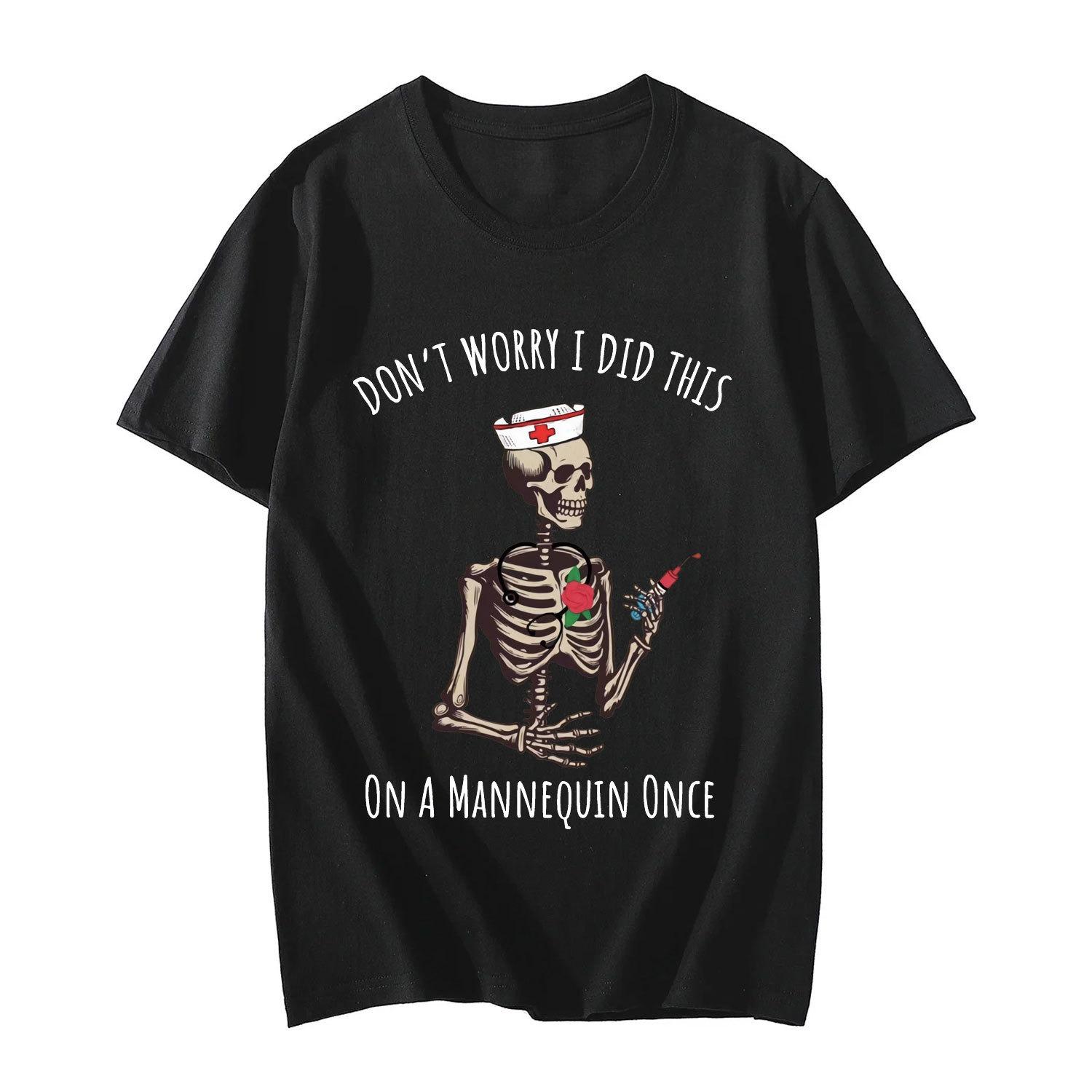 Funny Nurse T Shirt Skeleton Nurse Graphic Top Medical Humor Casual Outfit Gift for Nurses Fashion Summer Tee Women Clothing 3XL
Funny Nurse T Shirt Skeleton Nurse Graphic Top Medical Humor Casual Outfit Gift for Nurses Fashion Summer Tee Women Clothing 3XL