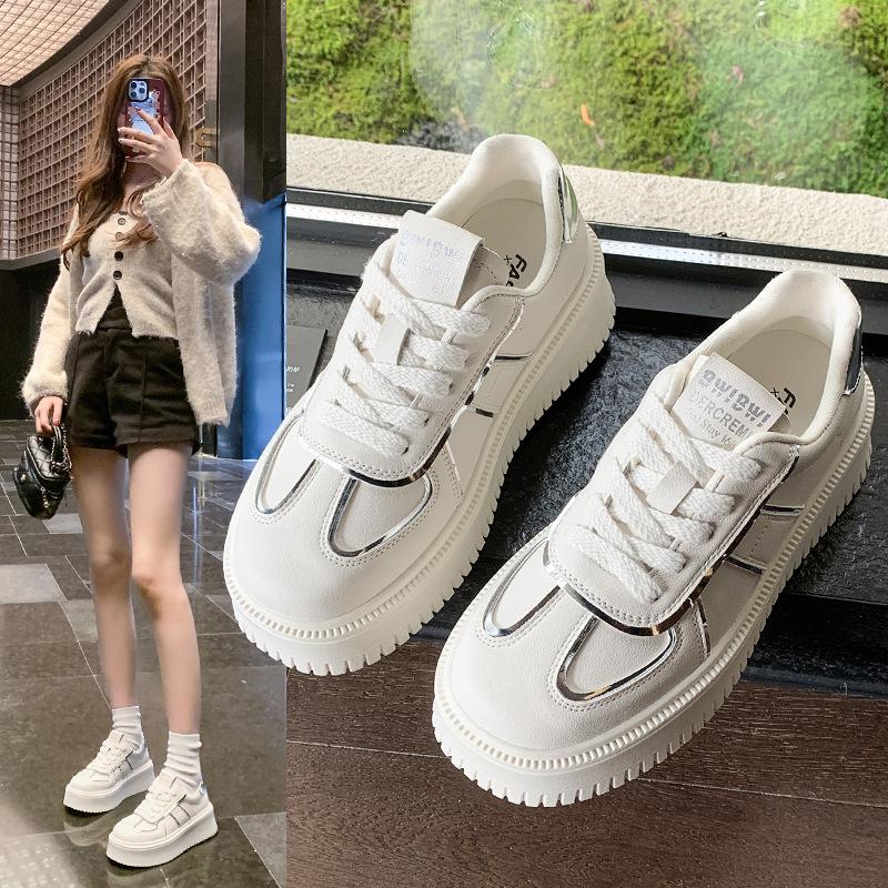 Туфли на платформе женские 2025 весна новые повседневные универсальные толстая подошва увеличивающие рост белые туфли кеды модные универсальные 40 серебряный
Туфли на платформе женские 2025 весна новые повседневные универсальные толстая подошва увеличивающие рост белые туфли кеды модные универсальные 40 серебряный