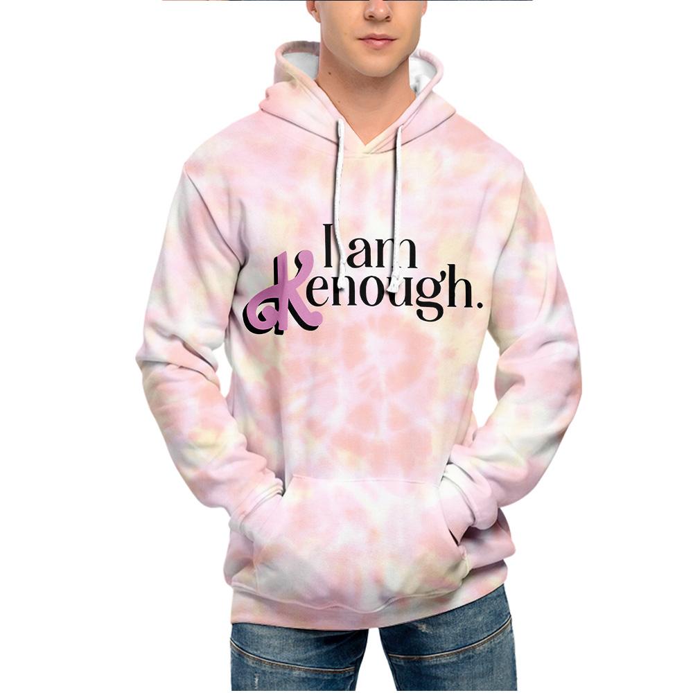 Мода для любителей унисекс, повседневные толстовки с принтом I Am Kenough, толстовка для спорта на открытом воздухе, пуловеры для косплея, карнавальный костюм
Мода для любителей унисекс, повседневные толстовки с принтом I Am Kenough, толстовка для спорта на открытом воздухе, пуловеры для косплея, карнавальный костюм