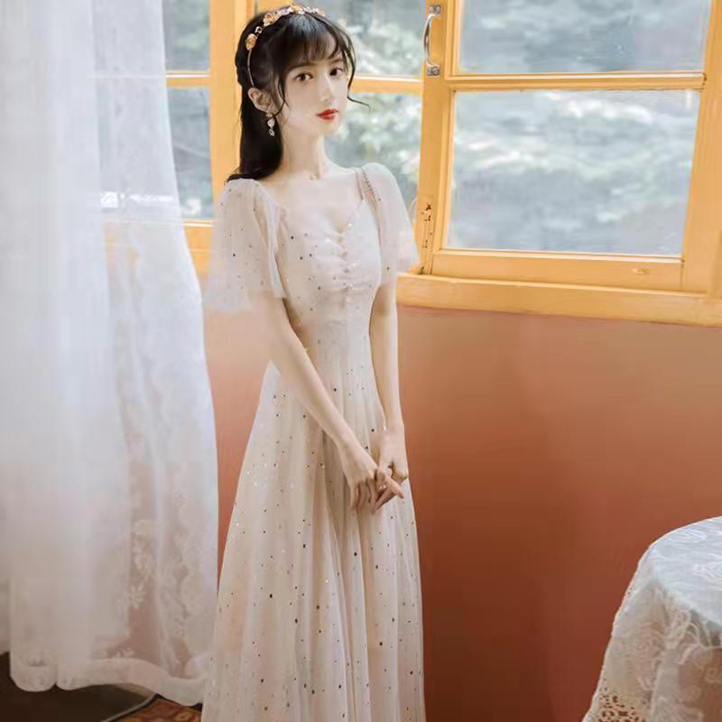 Summer Fairy Princess Mesh Chiffon Dress - Sweet & Cool Hepburn Style S (suitable for 80-95 jin)
Summer Fairy Princess Mesh Chiffon Dress - Sweet & Cool Hepburn Style S (suitable for 80-95 jin)