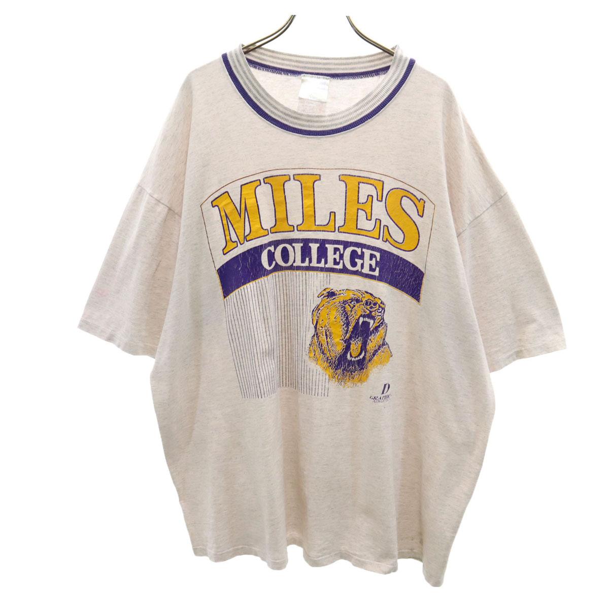 LA LOVING 90s Made in USA Old MILES COLLEGE Short sleeve T-shirt Men s Used
LA LOVING 90s Made in USA Old MILES COLLEGE Short sleeve T-shirt Men s Used