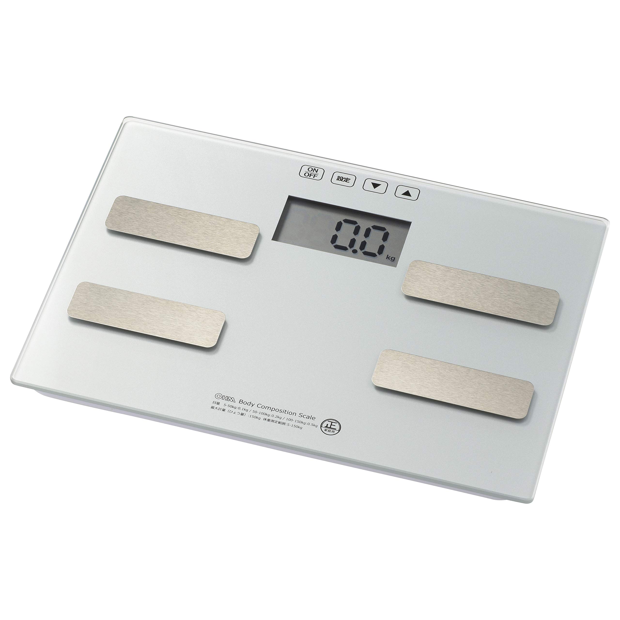 Ohm Electric Body Composition Monitor Glass 3 AAA (Tempered Base/Uses Batteries/Silver) HB-KG11H1-S
Ohm Electric Body Composition Monitor Glass 3 AAA (Tempered Base/Uses Batteries/Silver) HB-KG11H1-S