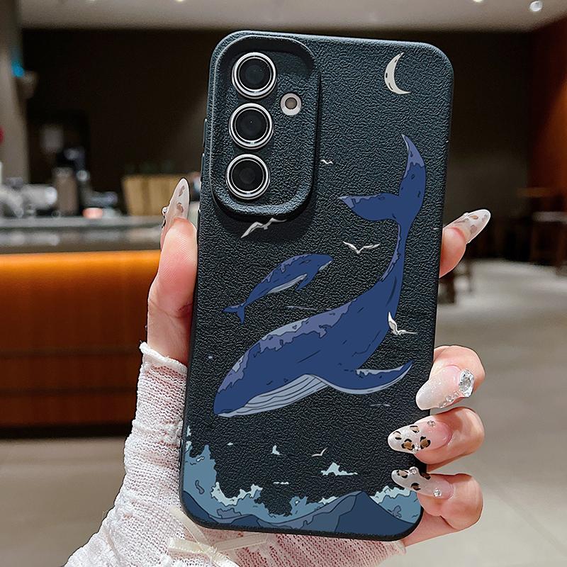 Для Samsung S25 Ultra S24 FE S23 S22 A16 A56 A36 A55 A15 A35 Чехол с рисунком кита, ТПУ, текстура кожи, мягкий матовый, противоударный, тонкий чехол для телефона Samsung S25 чёрный
Для Samsung S25 Ultra S24 FE S23 S22 A16 A56 A36 A55 A15 A35 Чехол с рисунком кита, ТПУ, текстура кожи, мягкий матовый, противоударный, тонкий чехол для телефона Samsung S25 чёрный