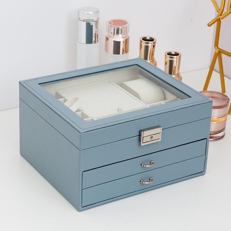 Window jewelry box Premium European princess large-capacity jewelry storage box Multi-layer jewelry box S серый
Window jewelry box Premium European princess large-capacity jewelry storage box Multi-layer jewelry box S серый