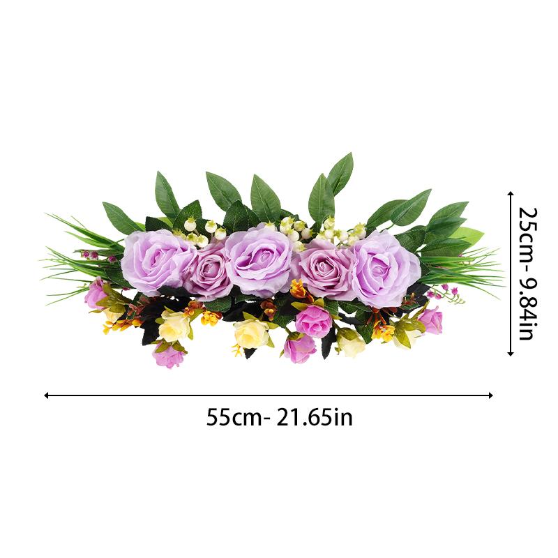 Искусственный цветочный венок для входной двери дома, свадебной арки, садовой вечеринки, настольного настенного декора, новый свадебный венок из искусственных цветов, поток фиолетовый
Искусственный цветочный венок для входной двери дома, свадебной арки, садовой вечеринки, настольного настенного декора, новый свадебный венок из искусственных цветов, поток фиолетовый