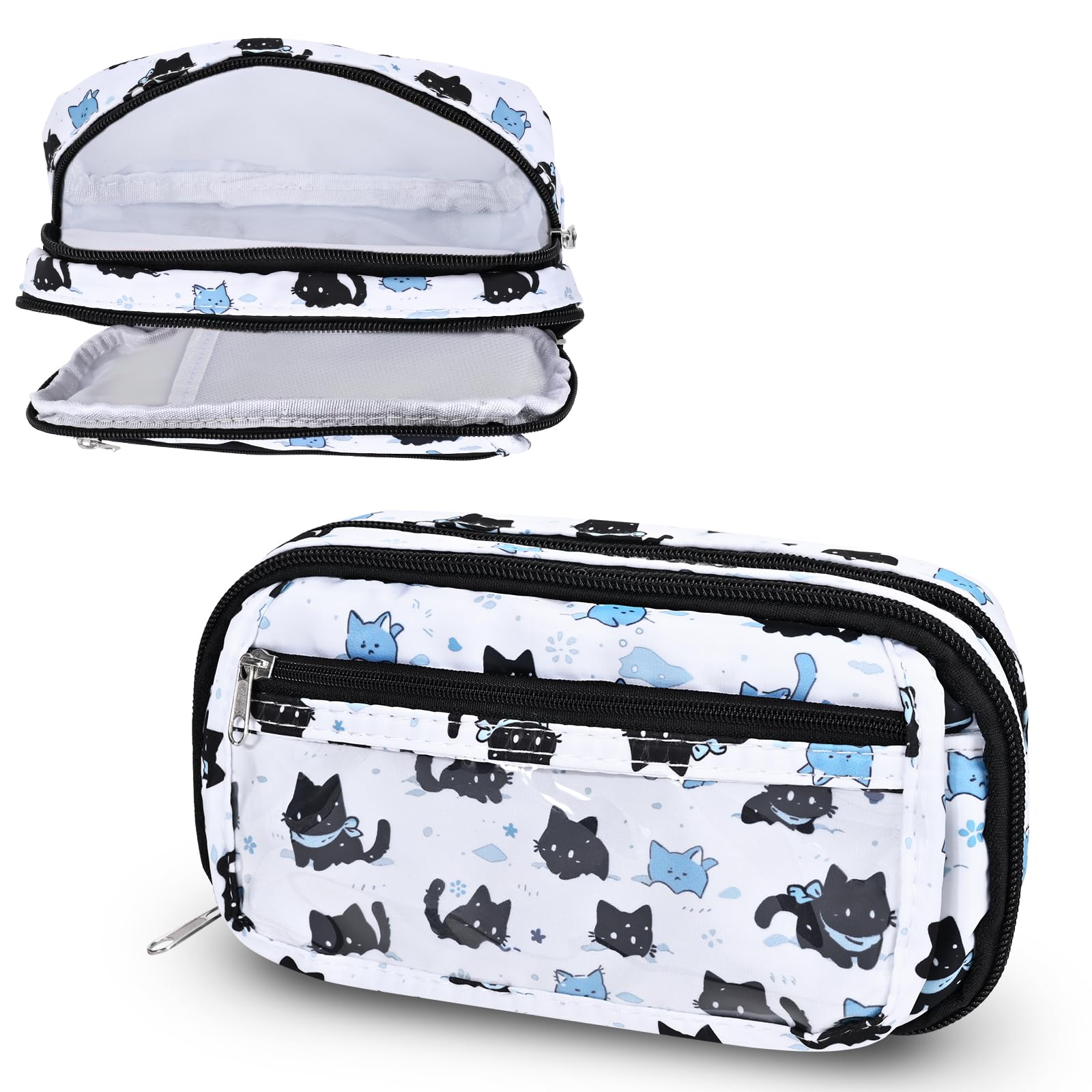 Newseego Large Capacity Pencil Stylish Zipper Pen Pouch with Powerful Organization and Storage Gadget Storage Stylish Business For Elementary School
Newseego Large Capacity Pencil Stylish Zipper Pen Pouch with Powerful Organization and Storage Gadget Storage Stylish Business For Elementary School