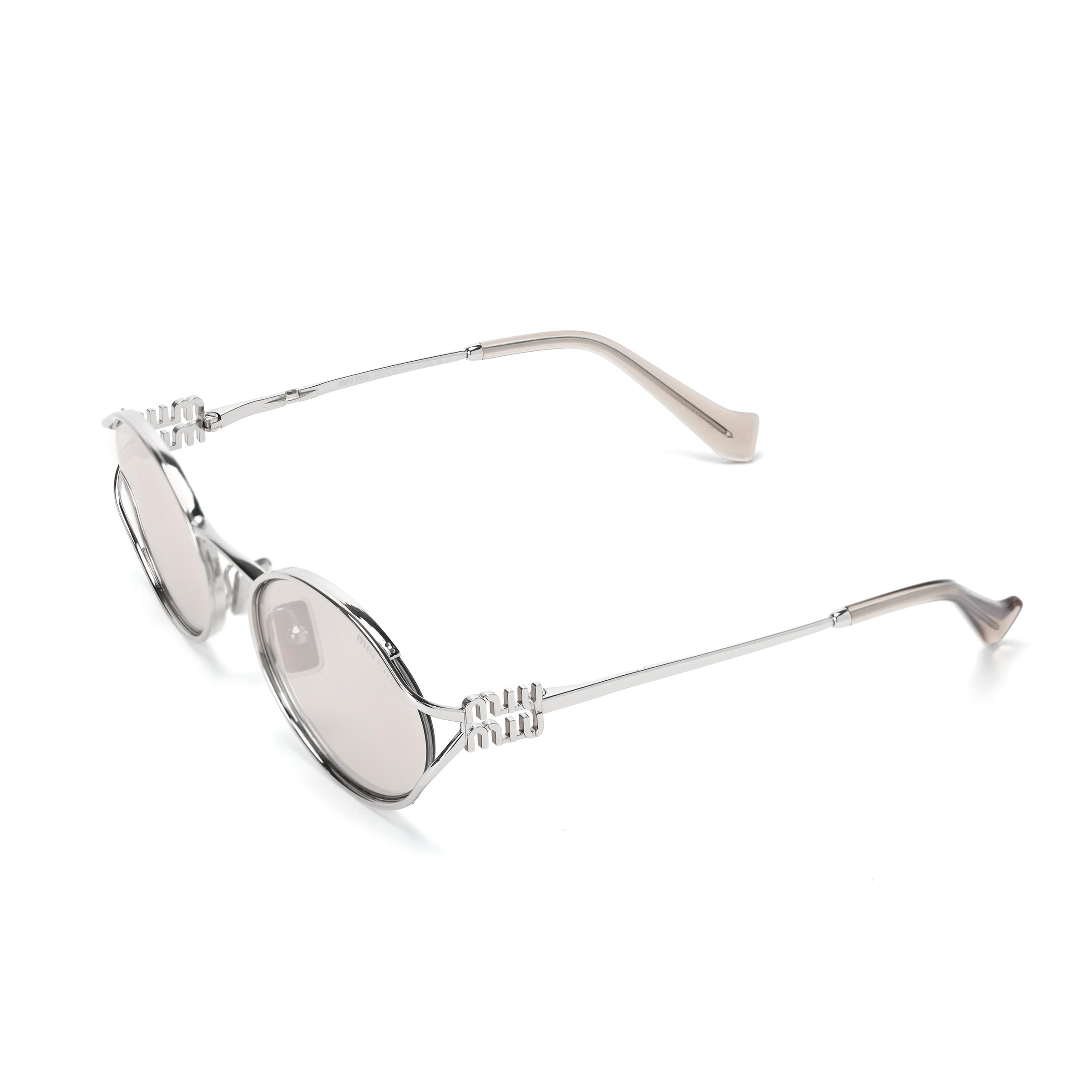 Miu Miu Hollow Logo Decorated Oval Sunglasses Women sunglasses Silver SMU52YM1BCFE10FC054 Eyeglass Case/Pouch+Box,54,Silver
Miu Miu Hollow Logo Decorated Oval Sunglasses Women sunglasses Silver SMU52YM1BCFE10FC054 Eyeglass Case/Pouch+Box,54,Silver