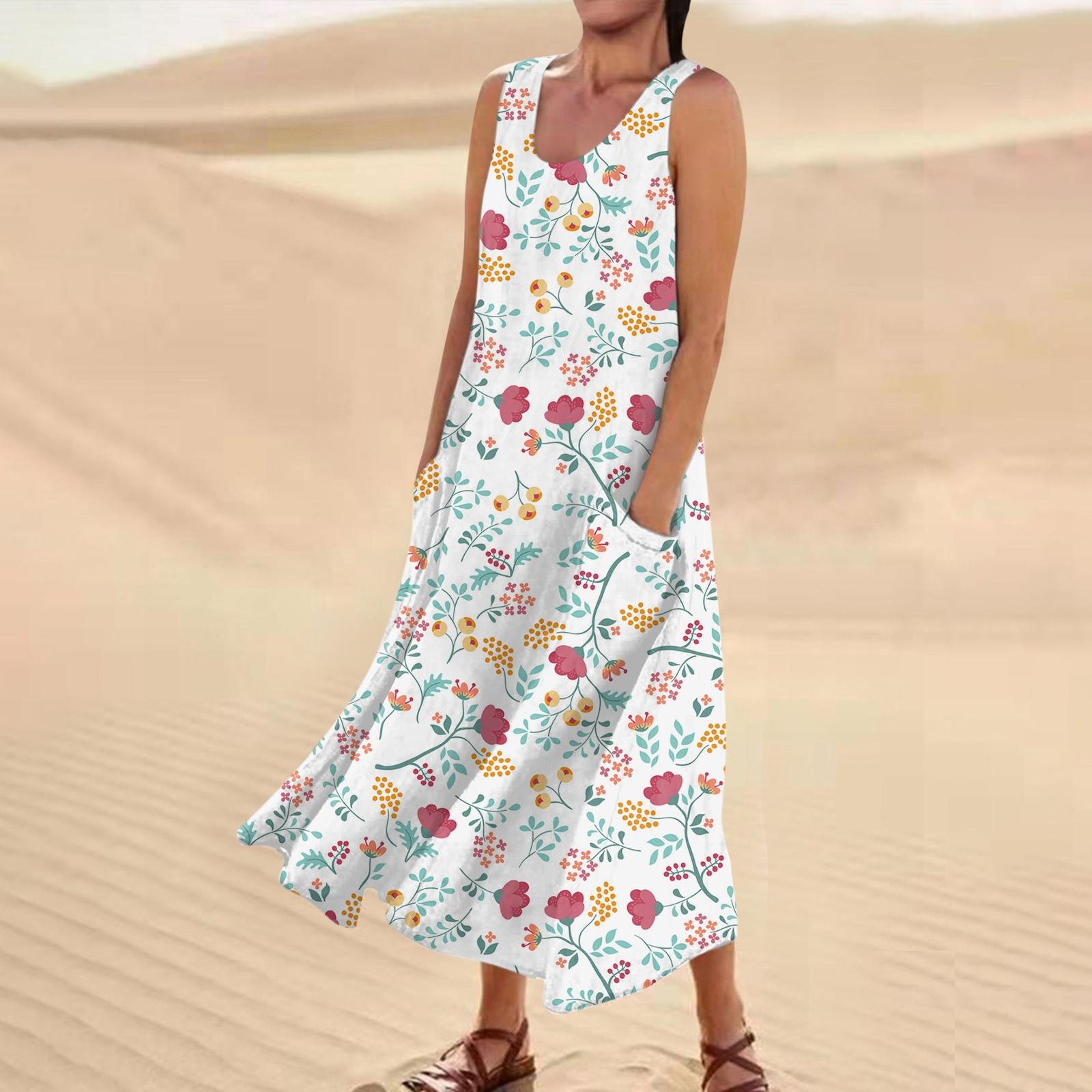 Женское повседневное удобное хлопковое карманное платье без рукавов с цветочным принтом жёлтый
Женское повседневное удобное хлопковое карманное платье без рукавов с цветочным принтом жёлтый