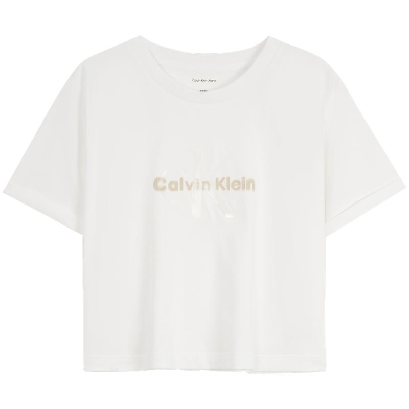 Calvin Klein Женская футболка свободного кроя с круглым вырезом и короткими рукавами, белая 47AB814 S
Calvin Klein Женская футболка свободного кроя с круглым вырезом и короткими рукавами, белая 47AB814 S