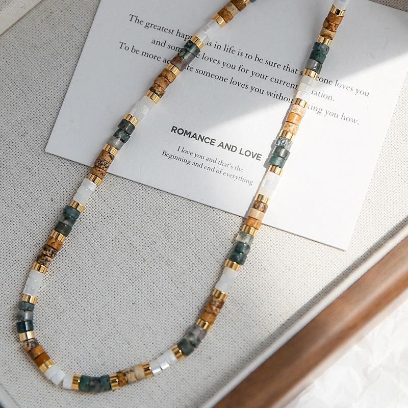 Bohemian beaded necklace retro temperament neck high-end chain collarbone chain fashionable versatile new item jewelry
Bohemian beaded necklace retro temperament neck high-end chain collarbone chain fashionable versatile new item jewelry