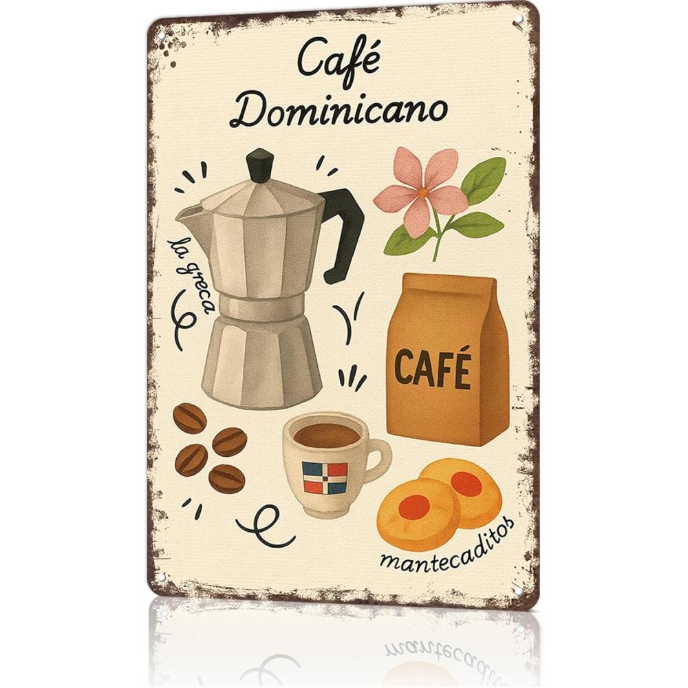Cafe Dominicano Vintage Coffee Art Metal Tin Sign 20x30cm(7.8x11.8inch)
Cafe Dominicano Vintage Coffee Art Metal Tin Sign 20x30cm(7.8x11.8inch)