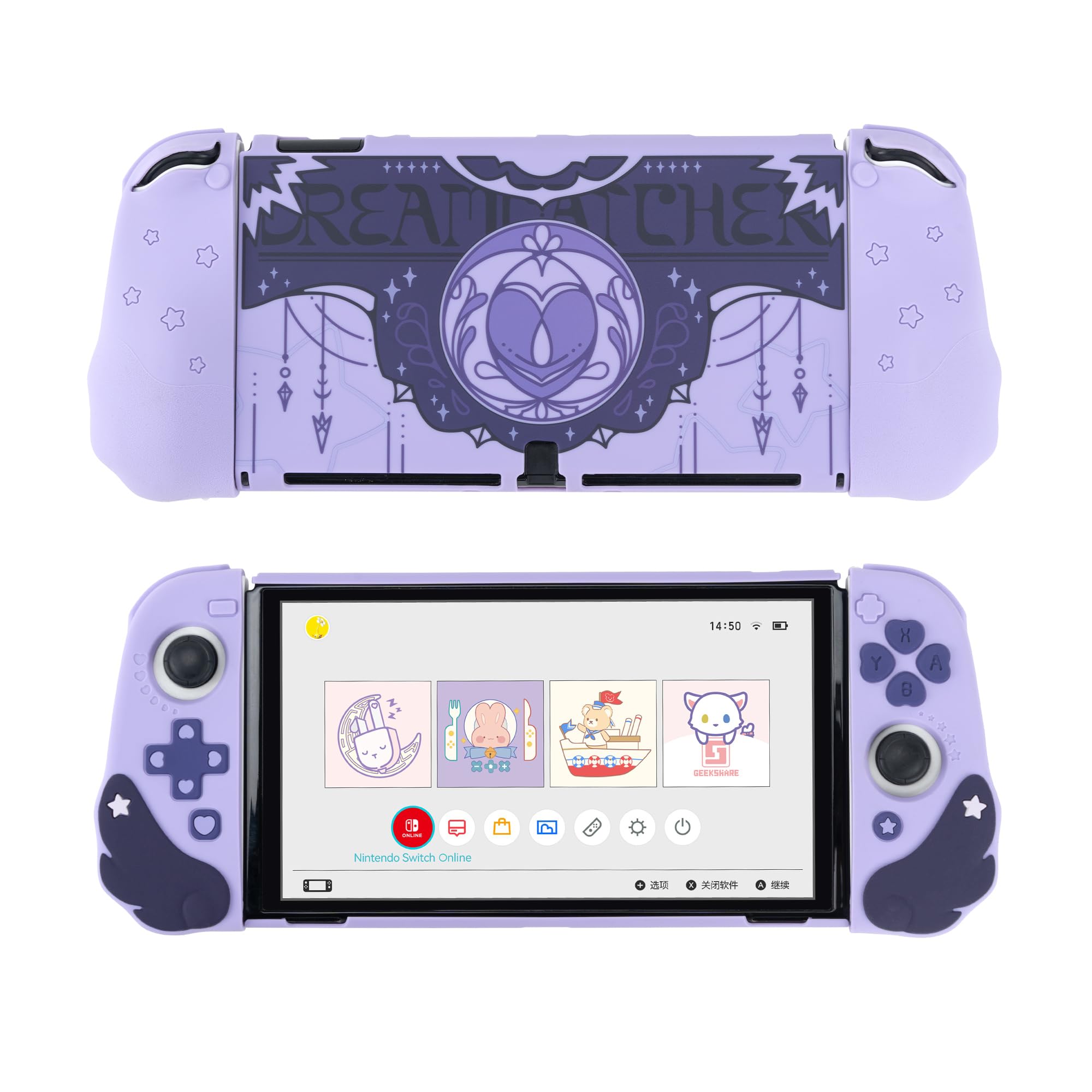 GeekShare Switch OLED Compatible with Switch Switch OLED Switch OLED Protective Separable Full Scratch Stain Easy to Star Story Halloween Purple фиолетовый
GeekShare Switch OLED Compatible with Switch Switch OLED Switch OLED Protective Separable Full Scratch Stain Easy to Star Story Halloween Purple фиолетовый