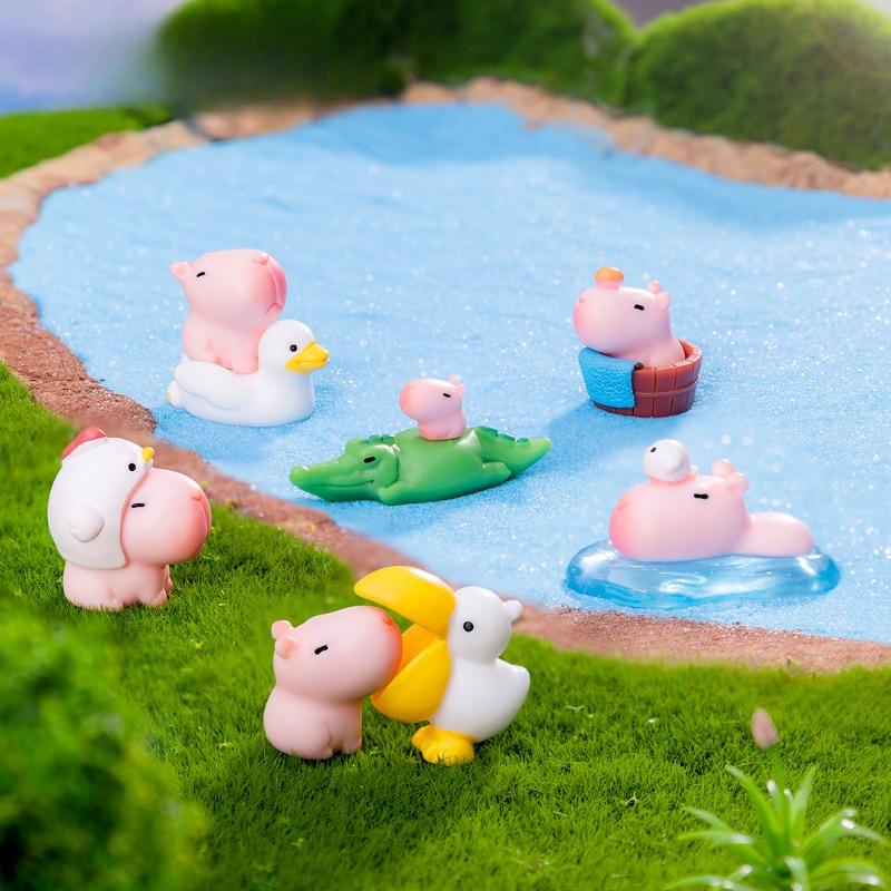 Cute Pink Capybara Capybara Figurine Decorative Hanging Accessories Micro-landscape Mini Ornaments 6#
Cute Pink Capybara Capybara Figurine Decorative Hanging Accessories Micro-landscape Mini Ornaments 6#