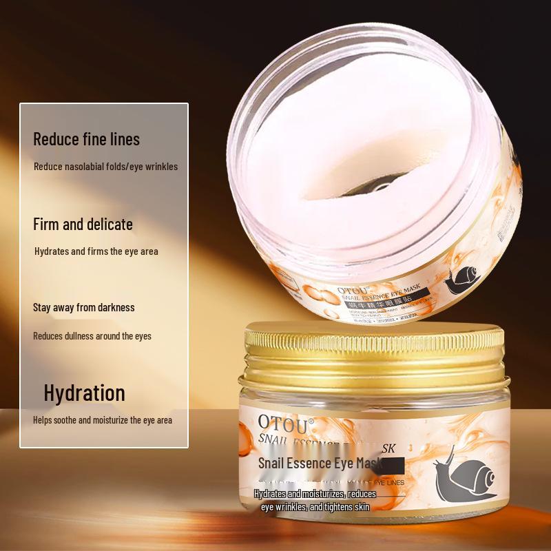 OTOU Snail Essence Eye Mask: Tightens, Hydrates, and Reduces Dark Circles and Crow s Feet.
OTOU Snail Essence Eye Mask: Tightens, Hydrates, and Reduces Dark Circles and Crow s Feet.