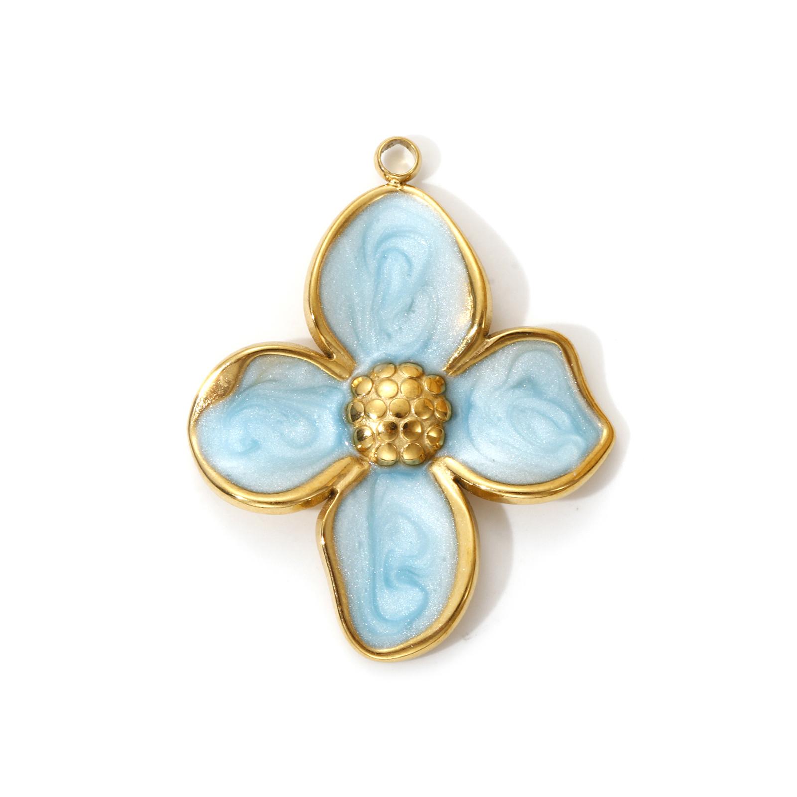 2 PCs 304 Stainless Steel Enamel Charms Flower Ex Voto Heart 18K Real Gold Plated Pendants For DIY Necklace Jewelry Making
2 PCs 304 Stainless Steel Enamel Charms Flower Ex Voto Heart 18K Real Gold Plated Pendants For DIY Necklace Jewelry Making