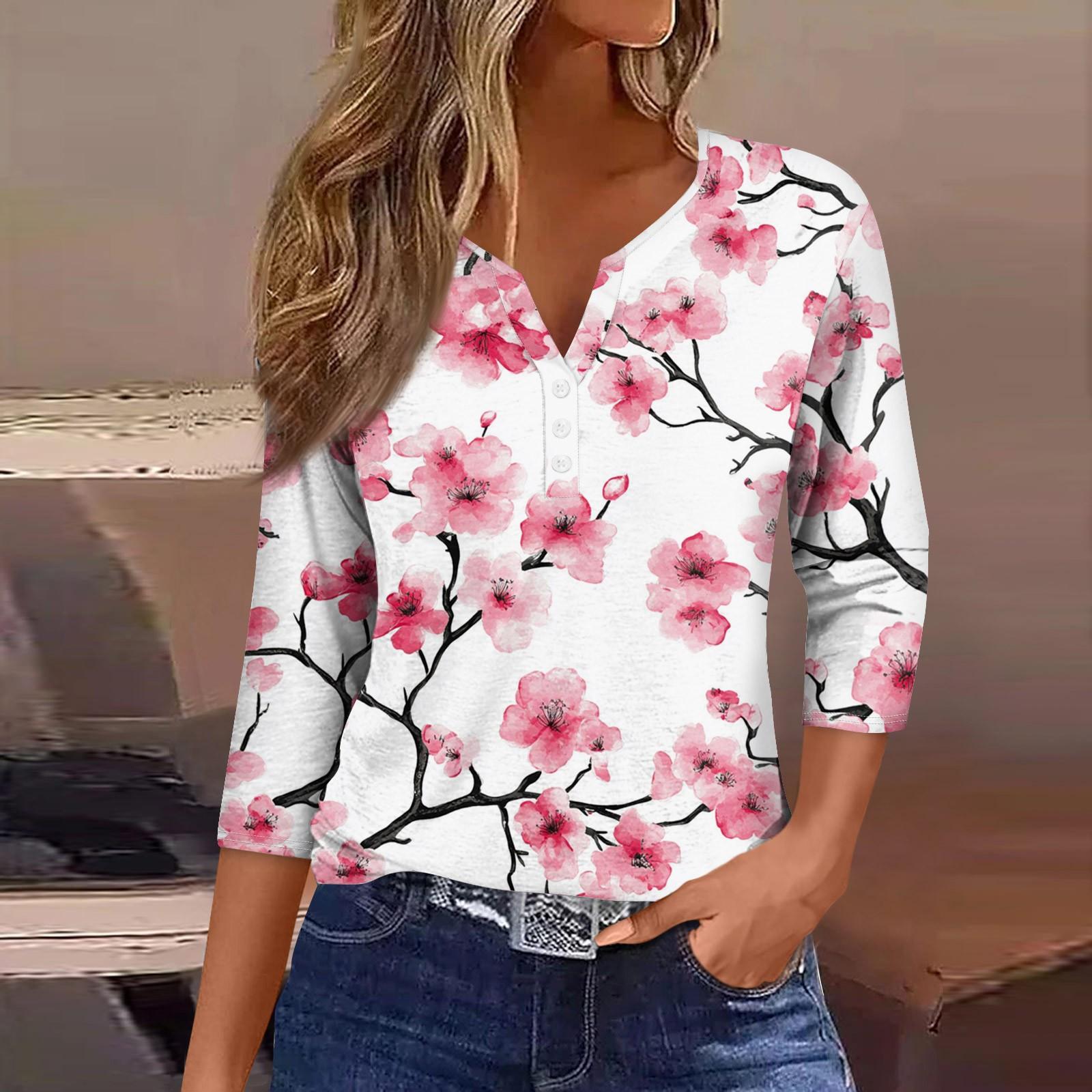 Women s Neck Vintage Floral Print Ribbed Short Sleeve T-Shirt Top M
Women s Neck Vintage Floral Print Ribbed Short Sleeve T-Shirt Top M