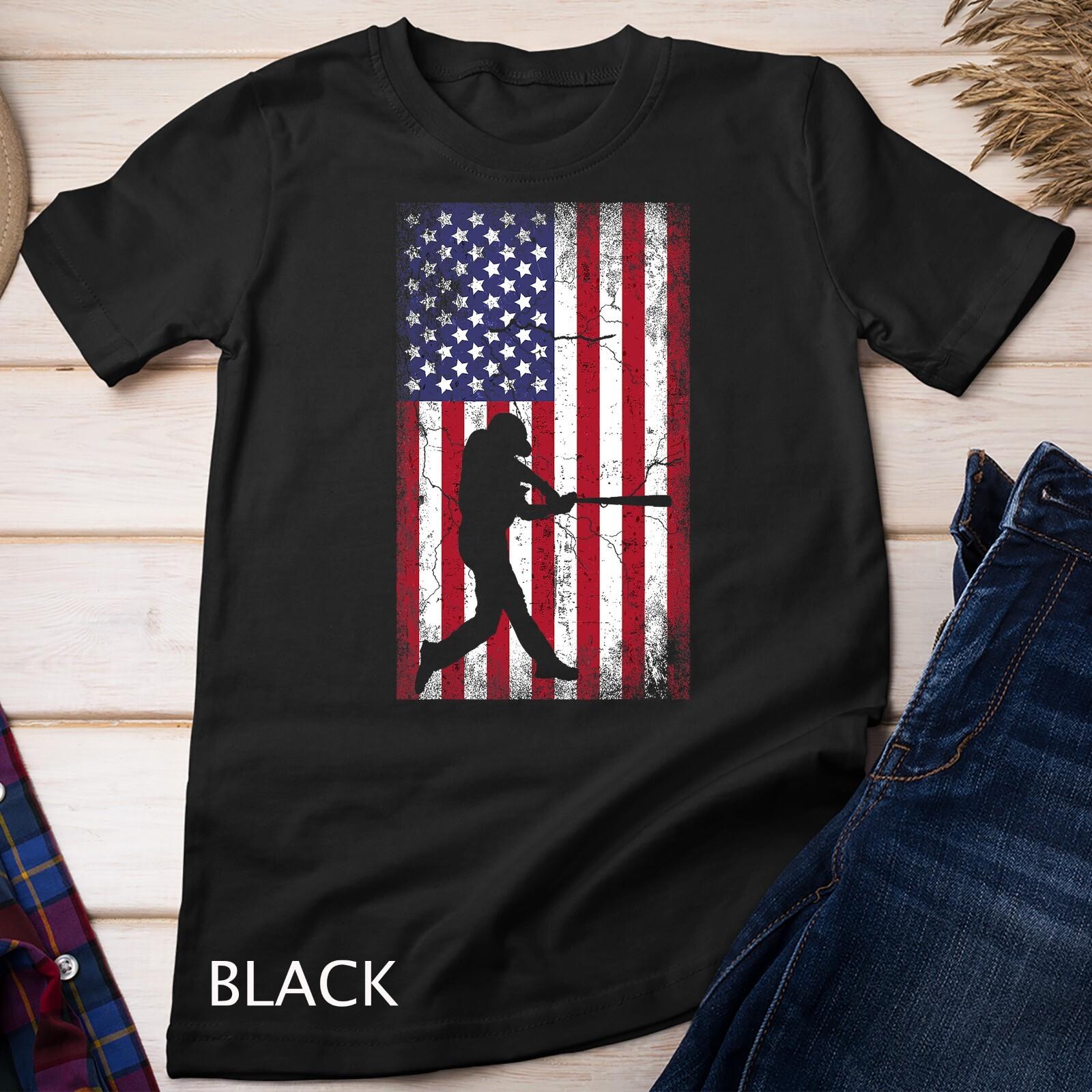 Baseball American Flag 4th of July men women gift T-Shirt Unisex T-shirt L
Baseball American Flag 4th of July men women gift T-Shirt Unisex T-shirt L