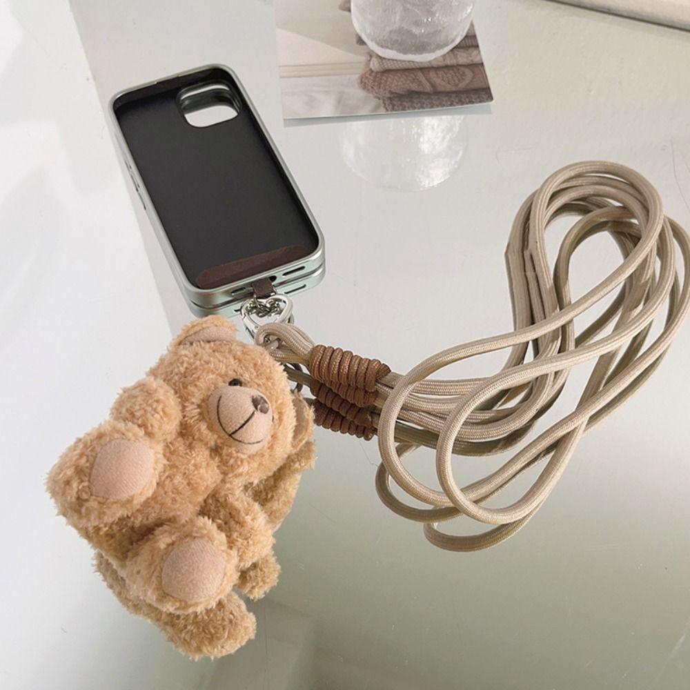 Anti-Lost. Bear Plush Doll Keychain Plastic Crossbody Mobile Phone Lanyard Female Lady Girl белый
Anti-Lost. Bear Plush Doll Keychain Plastic Crossbody Mobile Phone Lanyard Female Lady Girl белый