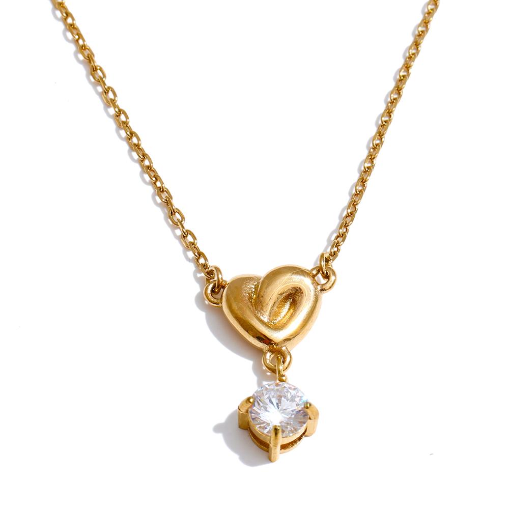 Yhpup Stainless Steel Zirconia Heart Love Small Chic Pendant Necklace Exquisite Fashion Collar Jewelry Gifts for Girlfriends
Yhpup Stainless Steel Zirconia Heart Love Small Chic Pendant Necklace Exquisite Fashion Collar Jewelry Gifts for Girlfriends