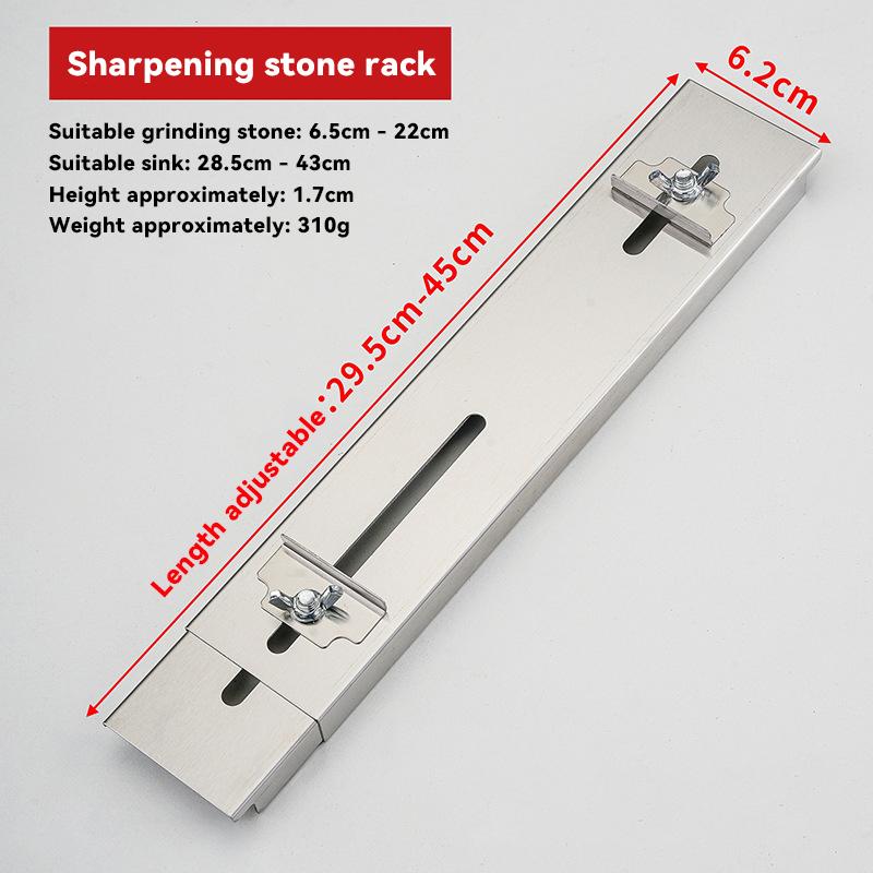 New Stainless Steel Sink Sharpening Stone Holder Anti-Slip Sharpener Tool Adjustable Sink Whetstone Grinder Rack Kitchen Gadgets Silver
New Stainless Steel Sink Sharpening Stone Holder Anti-Slip Sharpener Tool Adjustable Sink Whetstone Grinder Rack Kitchen Gadgets Silver