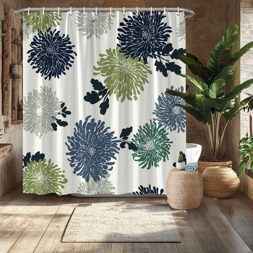 1 Piece Chrysanthemum Print Shower Curtain, Polyester Fabric, Machine Washable, With Hook, Suitable For Bathroom Decoration W60H190(CM)-1 Pcs
1 Piece Chrysanthemum Print Shower Curtain, Polyester Fabric, Machine Washable, With Hook, Suitable For Bathroom Decoration W60H190(CM)-1 Pcs