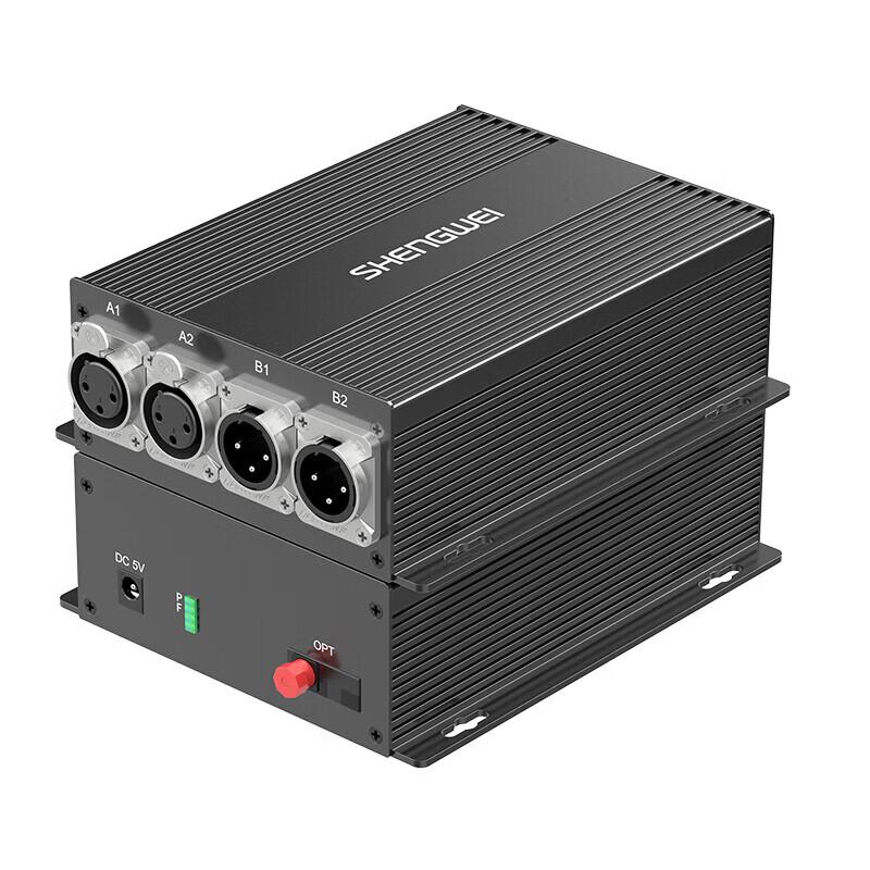 Shengwei 2-Channel XLR Balanced Audio Fiber Optic Transceiver
Shengwei 2-Channel XLR Balanced Audio Fiber Optic Transceiver