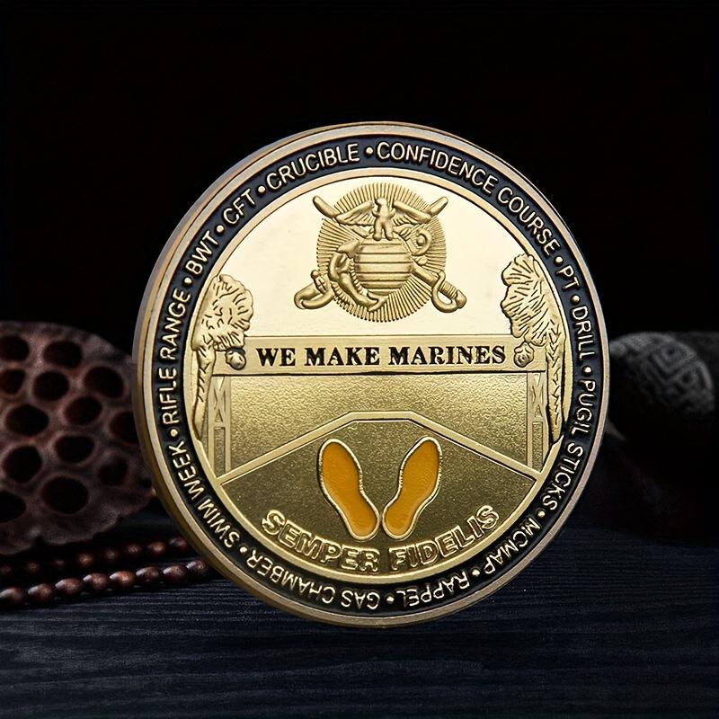 Marine Corps Oath Challenge Coin - Collectible Iron Commemorative Coin золотистий
Marine Corps Oath Challenge Coin - Collectible Iron Commemorative Coin золотистий