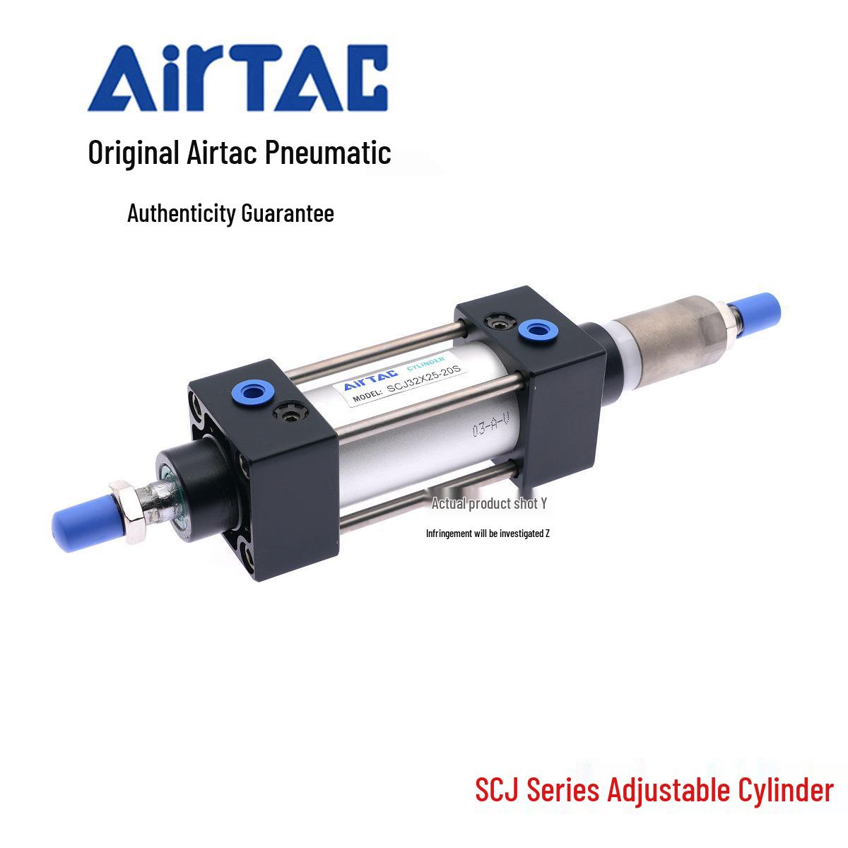 AirTAC SCJ Series Adjustable Cylinder SCJ32*25/30/40/50/60-10/20/30-S * represents adjustable stroke. Leave a note.
AirTAC SCJ Series Adjustable Cylinder SCJ32*25/30/40/50/60-10/20/30-S * represents adjustable stroke. Leave a note.
