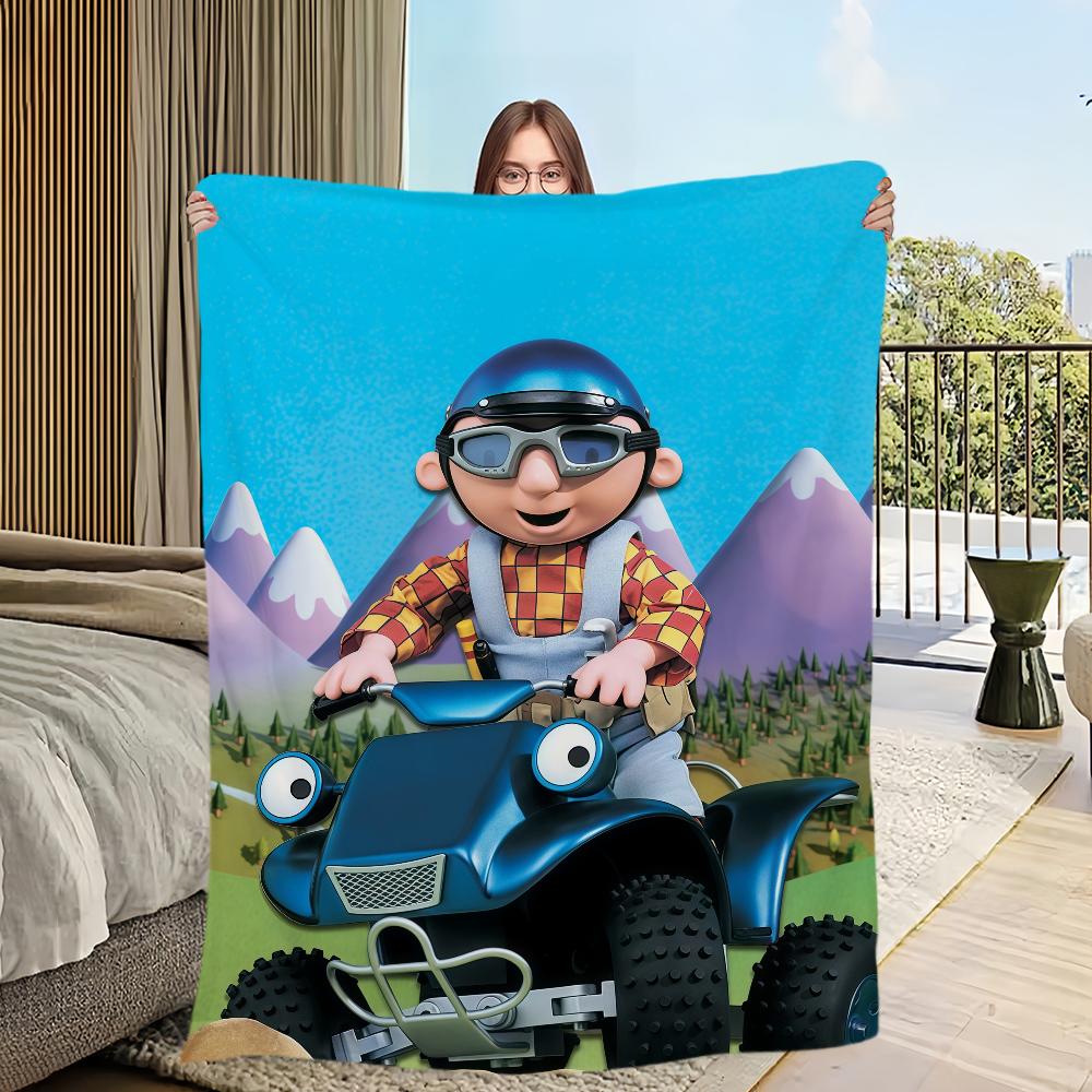 Cartoon B-Bob the B-Builder Blanket Flannel warm comfort soft plush blanket For Picnic Beds Sofas Homes And Bedrooms 80x60in
Cartoon B-Bob the B-Builder Blanket Flannel warm comfort soft plush blanket For Picnic Beds Sofas Homes And Bedrooms 80x60in