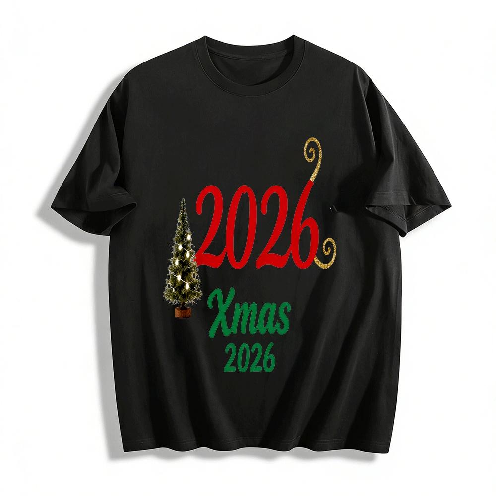 2026 Christmas Print Casual Top Festive Vibe Versatile Crewneck T-Shirt Pure cotton T-shirt XXS
2026 Christmas Print Casual Top Festive Vibe Versatile Crewneck T-Shirt Pure cotton T-shirt XXS