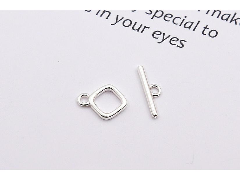 Квадратная застежка-тогл из стерлингового серебра S925, соединитель для браслета/ожерелья с жемчугом
Квадратная застежка-тогл из стерлингового серебра S925, соединитель для браслета/ожерелья с жемчугом