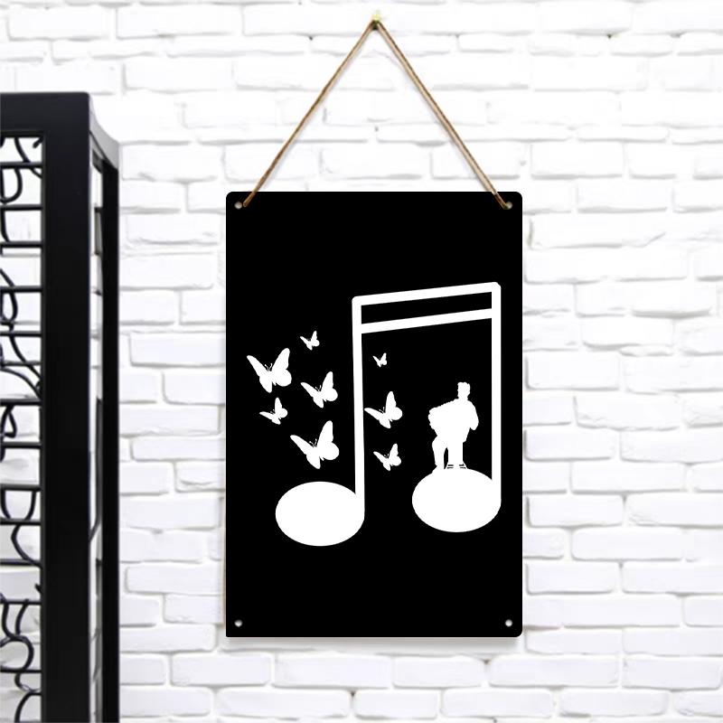 Creative Music Note Metal Wall Art Accordion Player with Butterflies Design Home Decor Hanging Ornament 7.9x11.8In(20x30cm)
Creative Music Note Metal Wall Art Accordion Player with Butterflies Design Home Decor Hanging Ornament 7.9x11.8In(20x30cm)