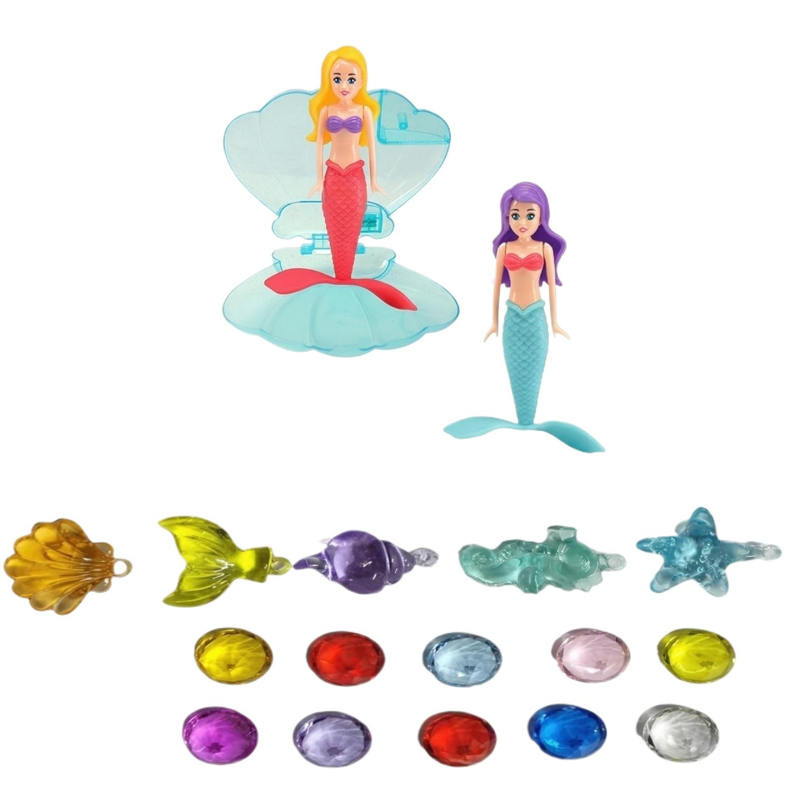 Mermaid Treasure Hunt Pool Toys Set Includes Two Mermaid Figures Shell Case and Assorted Gemstones for Water Play and Sensory Exploration One Size
Mermaid Treasure Hunt Pool Toys Set Includes Two Mermaid Figures Shell Case and Assorted Gemstones for Water Play and Sensory Exploration One Size