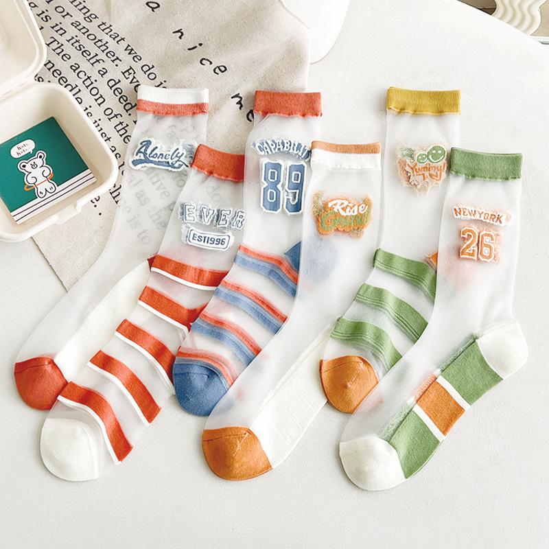 Glass Fiber Long Stockings for Women In Spring and Summer, Thin Carded Stockings, Pure Cotton Soles, Transparent Summer Medium High Stockings 1 pair
Glass Fiber Long Stockings for Women In Spring and Summer, Thin Carded Stockings, Pure Cotton Soles, Transparent Summer Medium High Stockings 1 pair