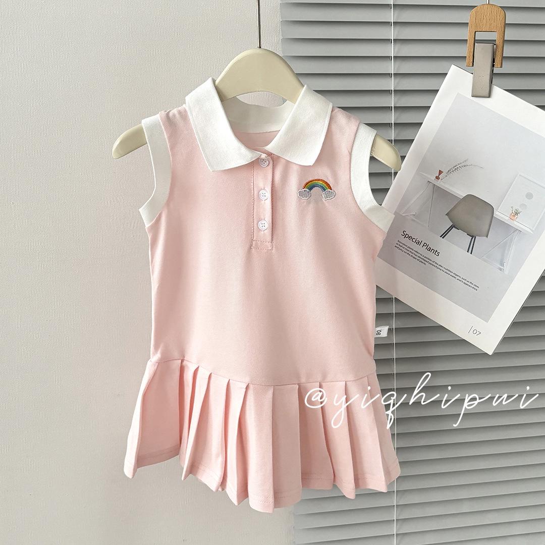 Платье для девушек в стиле преппи с плиссированной юбкой и воротником поло 110 (Height 95-105cm) розовый
Платье для девушек в стиле преппи с плиссированной юбкой и воротником поло 110 (Height 95-105cm) розовый