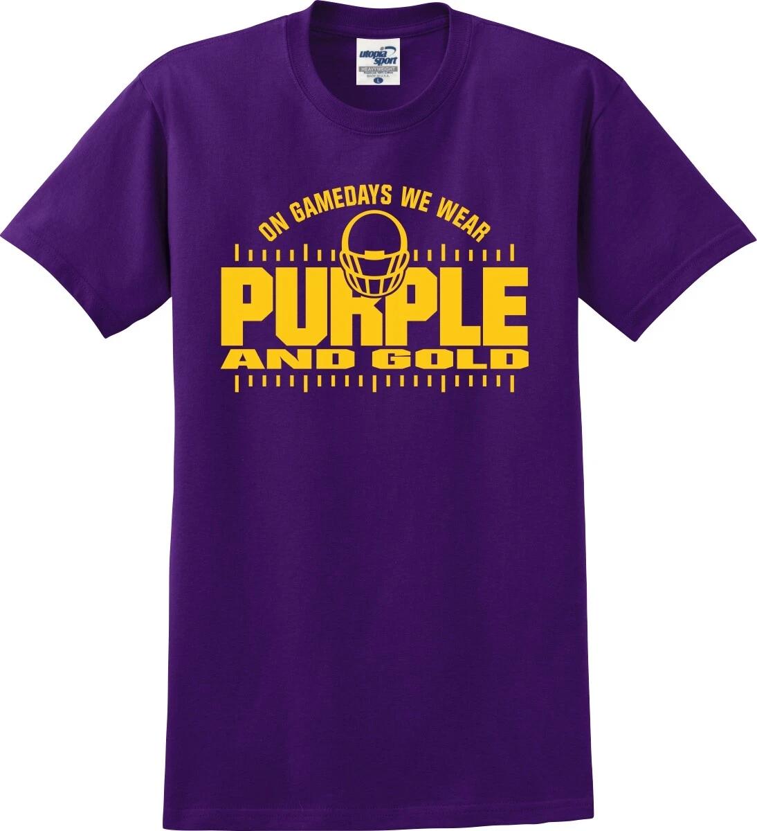 On Gamedays We Purple And Gold Unisex T shirt (S-5X) S
On Gamedays We Purple And Gold Unisex T shirt (S-5X) S
