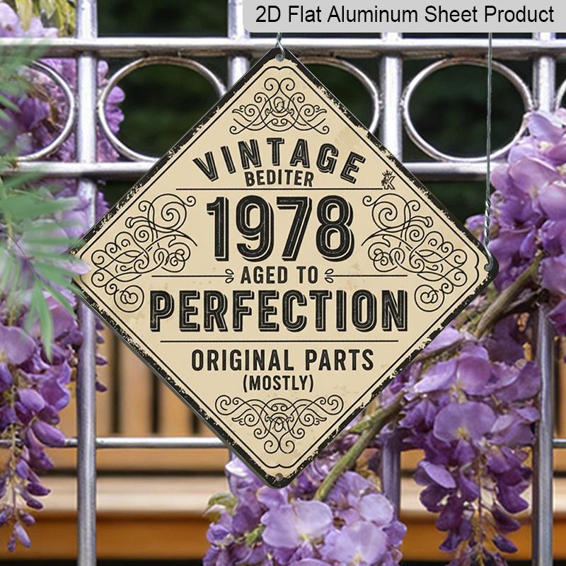 2D Flat, 1pc, Vintage Metal Aluminum Sign Decoration, Vintage 1978 Aged To Perfection, Vintage Decorative Sign, Vintage Wall Art Decor, Suitable for 20*20cm
2D Flat, 1pc, Vintage Metal Aluminum Sign Decoration, Vintage 1978 Aged To Perfection, Vintage Decorative Sign, Vintage Wall Art Decor, Suitable for 20*20cm