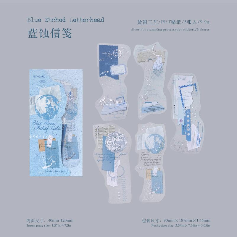 5pcs/lot to the moon series creative aesthetics PET laser silver sticker DIY diary scrapbook decorative stationery sticker
5pcs/lot to the moon series creative aesthetics PET laser silver sticker DIY diary scrapbook decorative stationery sticker