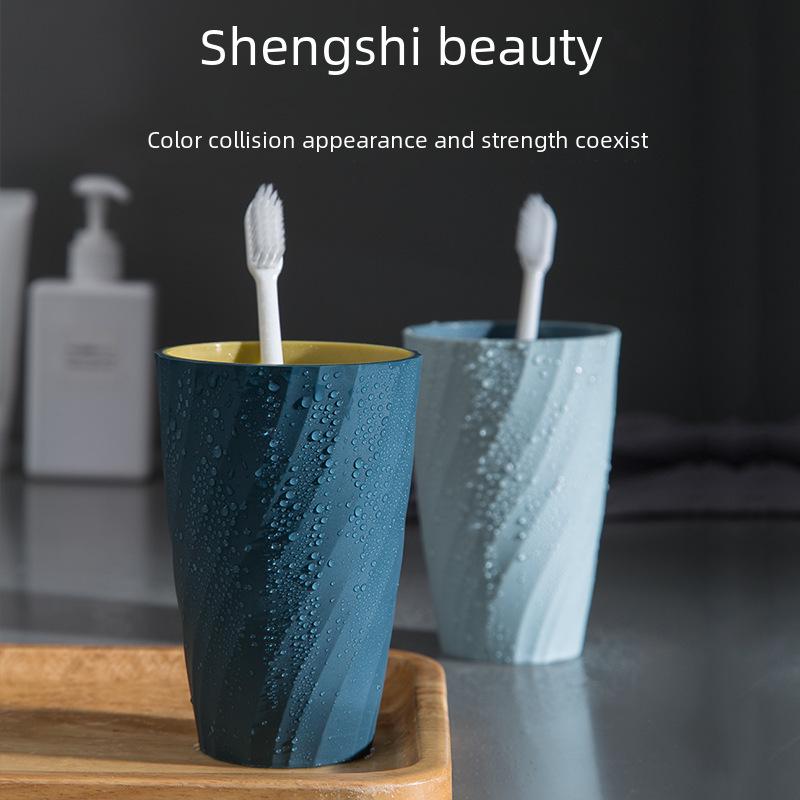 Custom Double-Layer Mouthwash Cup: Creative Couple Toothbrush Holder 301-400ml темно-синього кольору
Custom Double-Layer Mouthwash Cup: Creative Couple Toothbrush Holder 301-400ml темно-синього кольору