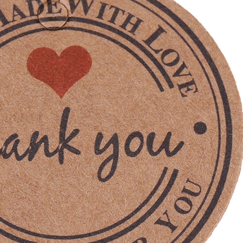 100pcs Round Shape Handmade Hang Label Brown Kraft Paper Tags Gift Tags Home Made Crafts Vintage Stamp
100pcs Round Shape Handmade Hang Label Brown Kraft Paper Tags Gift Tags Home Made Crafts Vintage Stamp