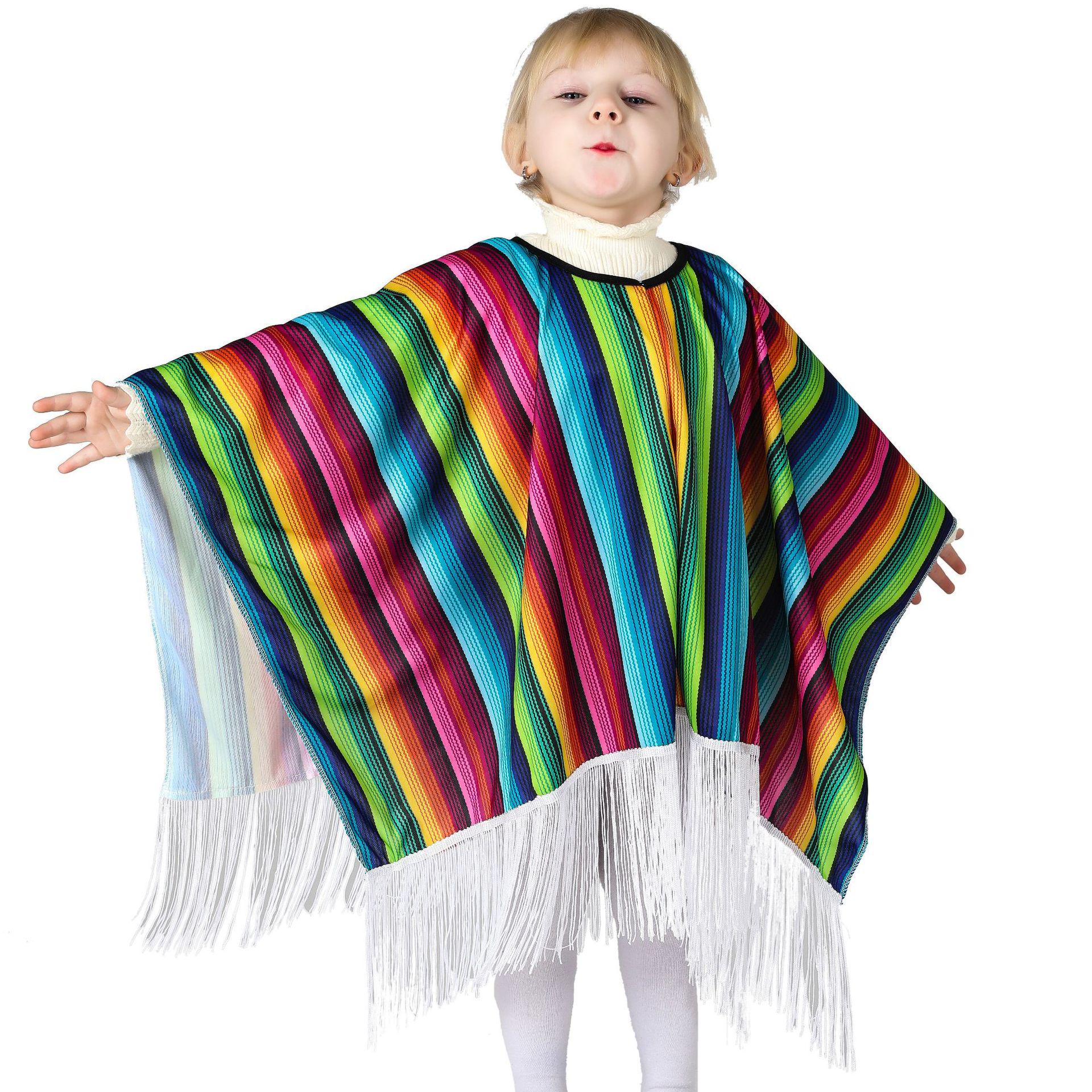 Mexican Ethnic Style Colorful Poncho for Cosplay and Festivals 90×90CM
Mexican Ethnic Style Colorful Poncho for Cosplay and Festivals 90×90CM