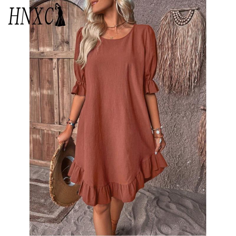 HNXC Женская Мода Лето Весна Однотонный Принт О-образный Вырез Высокая Талия Повседневные Платья XXXL кирпич красный
HNXC Женская Мода Лето Весна Однотонный Принт О-образный Вырез Высокая Талия Повседневные Платья XXXL кирпич красный