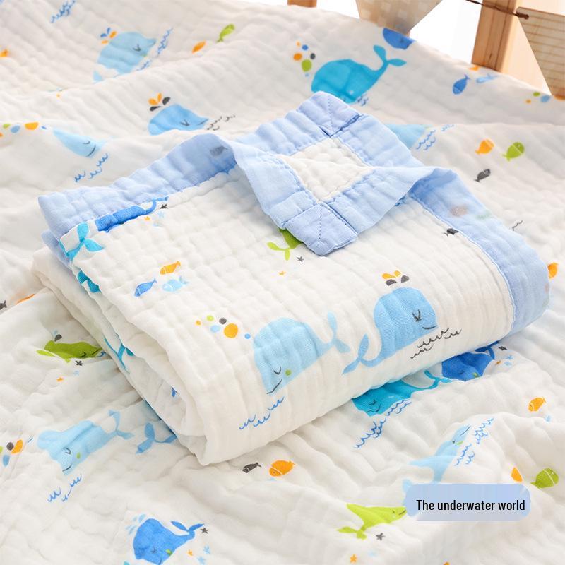 Дитяча ковдра-рушник з чистої бавовни високої щільності - Шестишарова марля, Ковдра для новонароджених з широким краєм 6 Layer Gauze 110x110cm
Дитяча ковдра-рушник з чистої бавовни високої щільності - Шестишарова марля, Ковдра для новонароджених з широким краєм 6 Layer Gauze 110x110cm