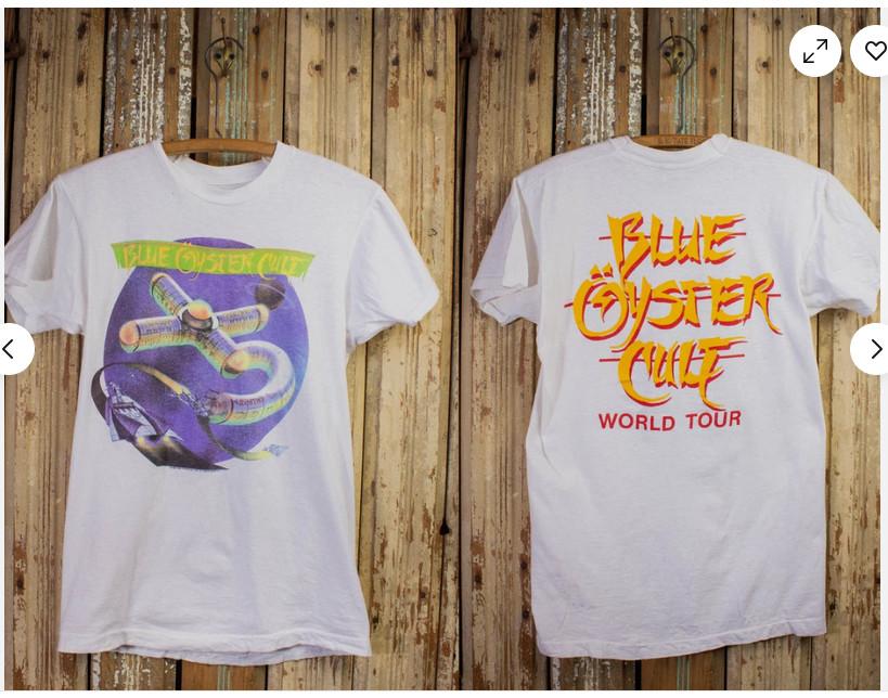 Vintage Blue Oyster Cult Club Ninja World Tour Concert T Shirt 1986 White Unisex T-Shirt XXXL
Vintage Blue Oyster Cult Club Ninja World Tour Concert T Shirt 1986 White Unisex T-Shirt XXXL