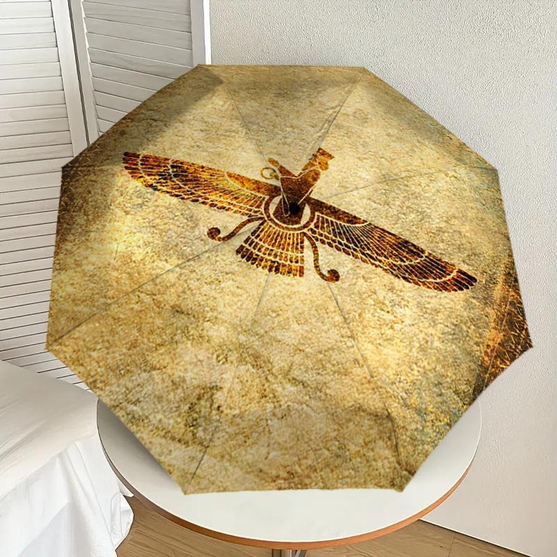 1pc Faravahar Symbol Ancient Persian Art Umbrella with Plastic Handle,Suitable for All Seasons Home Travel Outdoor UmbrellaDD566
1pc Faravahar Symbol Ancient Persian Art Umbrella with Plastic Handle,Suitable for All Seasons Home Travel Outdoor UmbrellaDD566