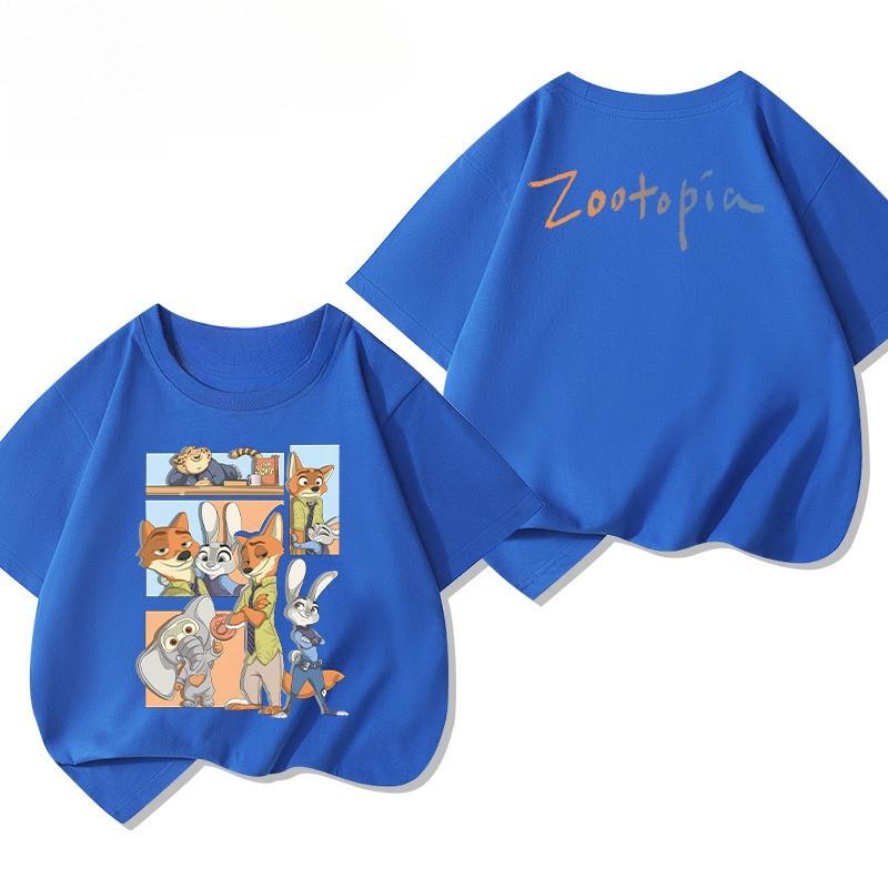 Boys and Girls Short sleeved T-shirt Top Boys and Girls T-shirt Clothes Crazy Zootopia Rabbit Fox Print Cute 140
Boys and Girls Short sleeved T-shirt Top Boys and Girls T-shirt Clothes Crazy Zootopia Rabbit Fox Print Cute 140